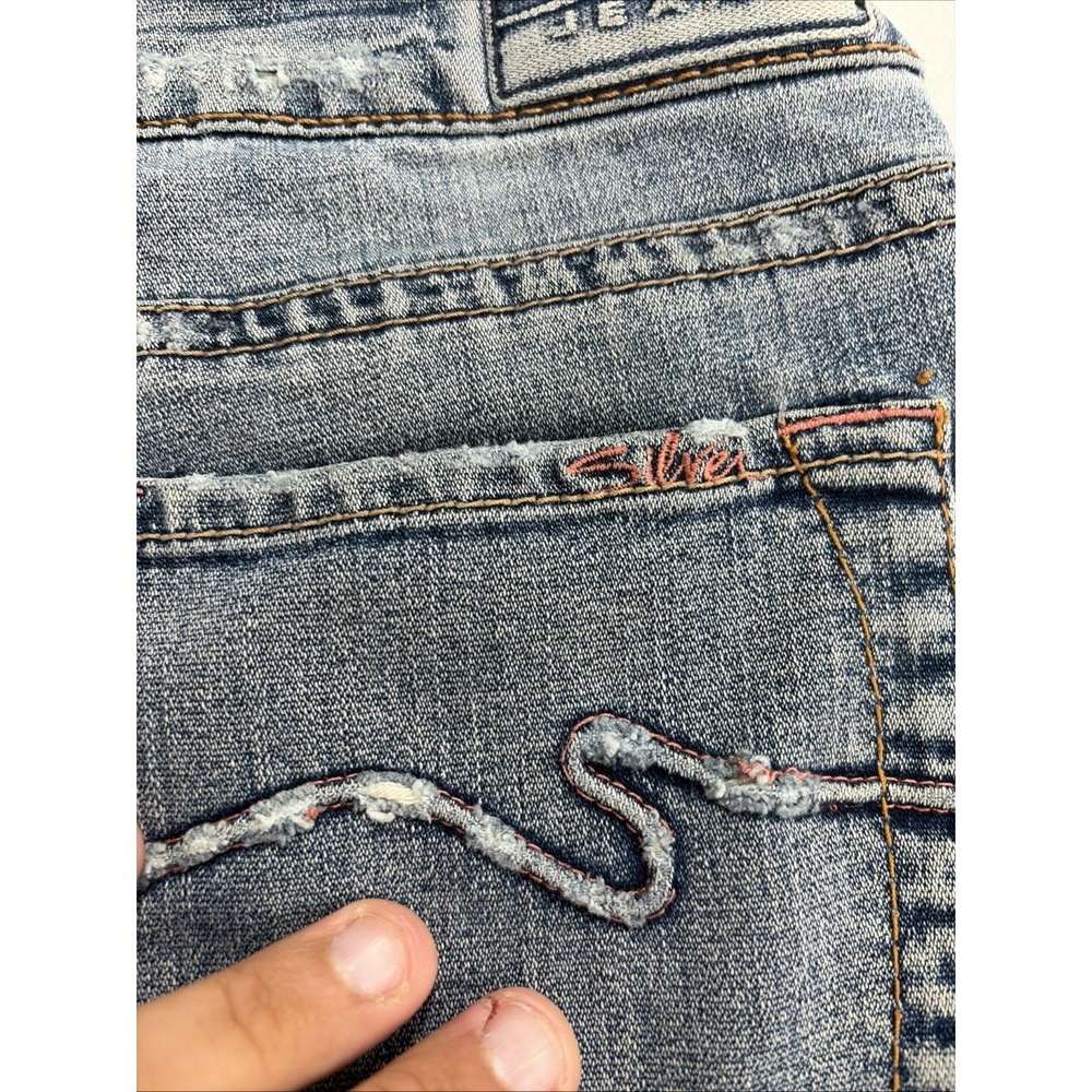 Vintage Silver Jeans Aiko Bootcut Women's 31x35 Blue Stretch Denim Pants - Picture 14 of 16